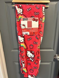Strawberry Hello Kitty Throw