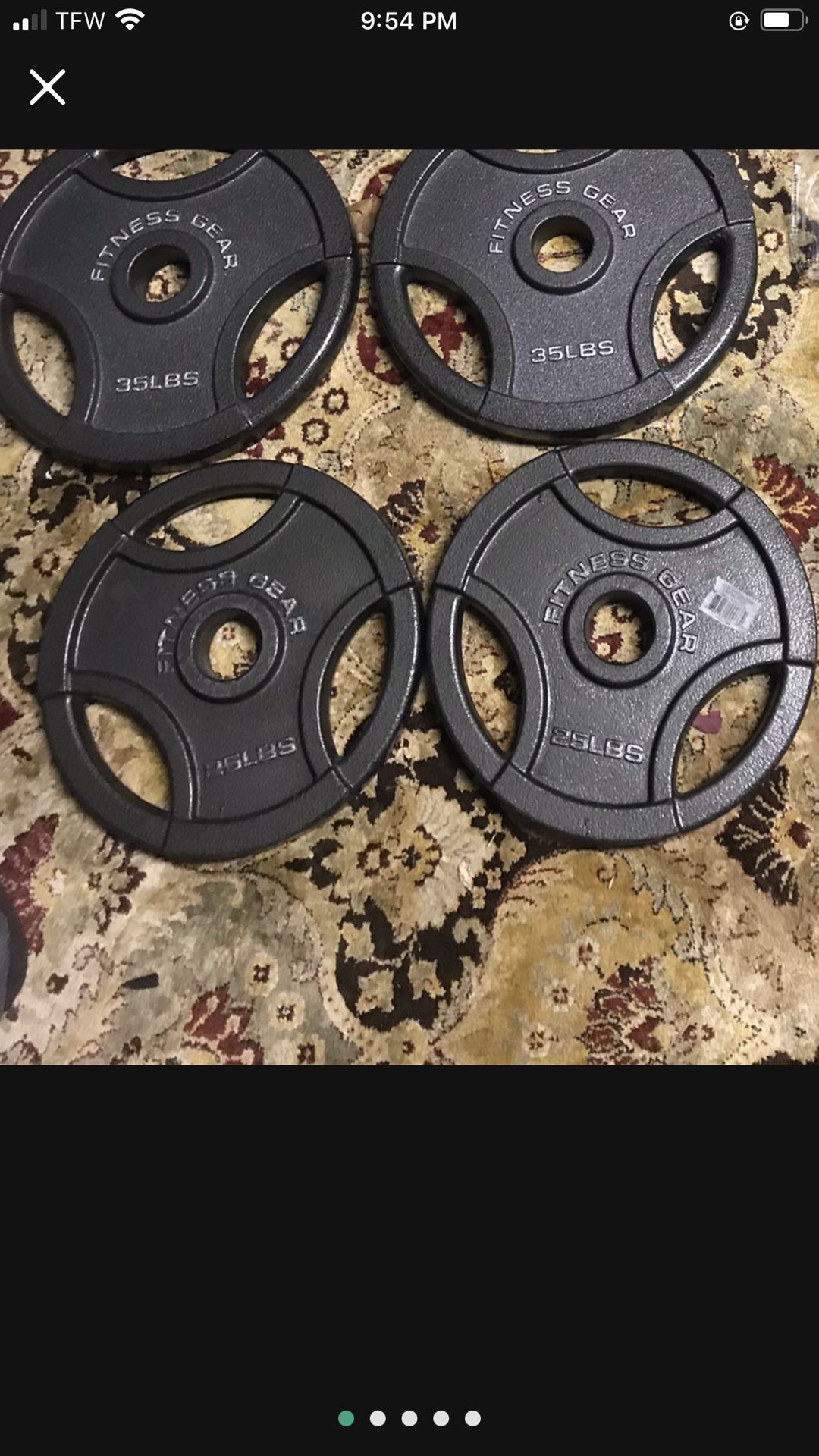 120 Lbs Of Olympic Weights Plates