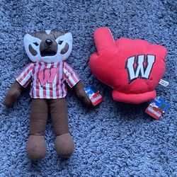Wisconsin Badgers Plush Set