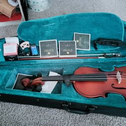 Mendini By Cecilio 3/4 Violin Set For Beginners