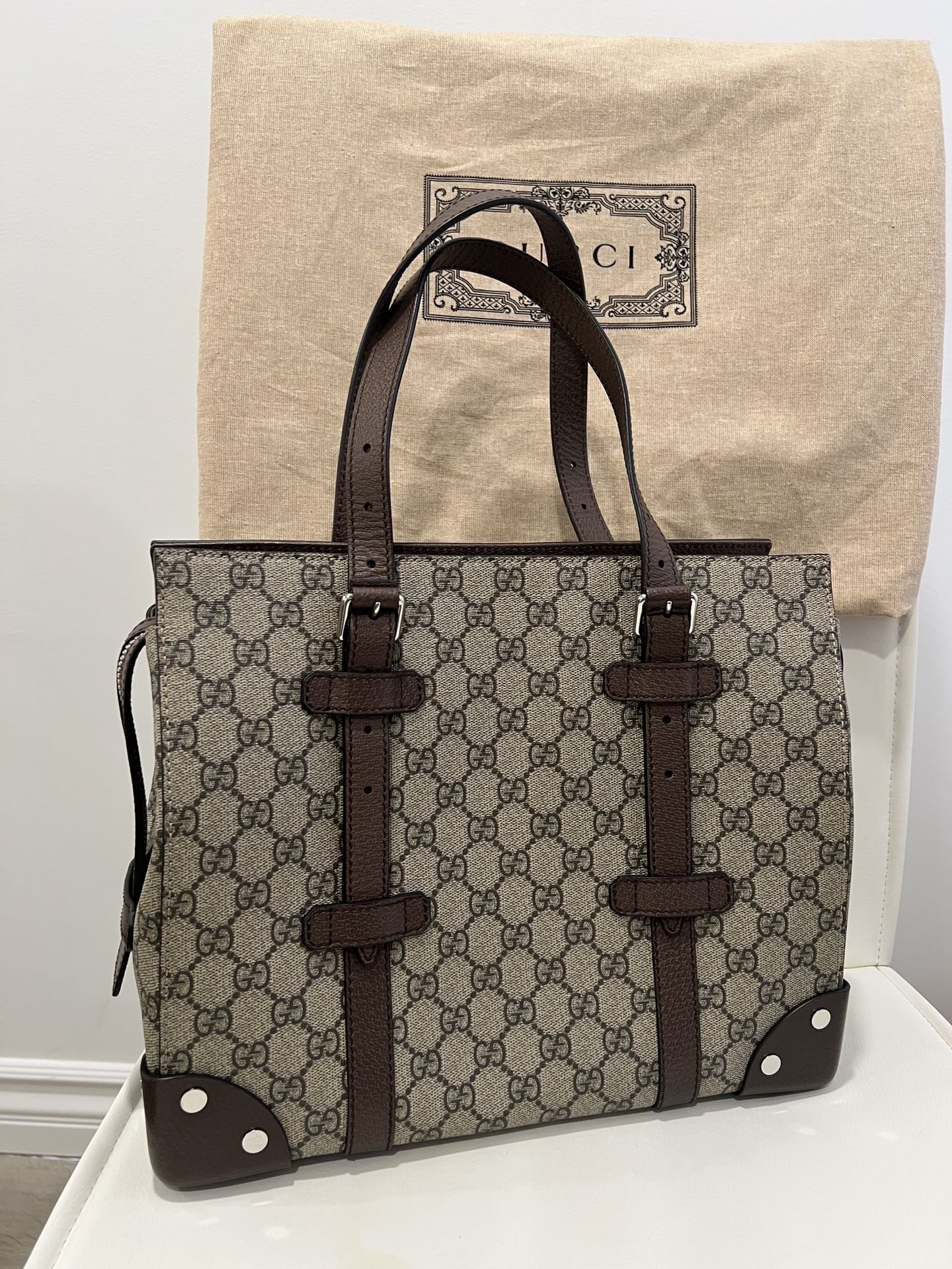 GUCCIE SUPREME TRUNK TOTE BAG