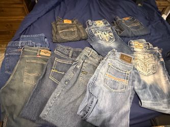 Ariat, Rock Revival , wrangler and Fr pants