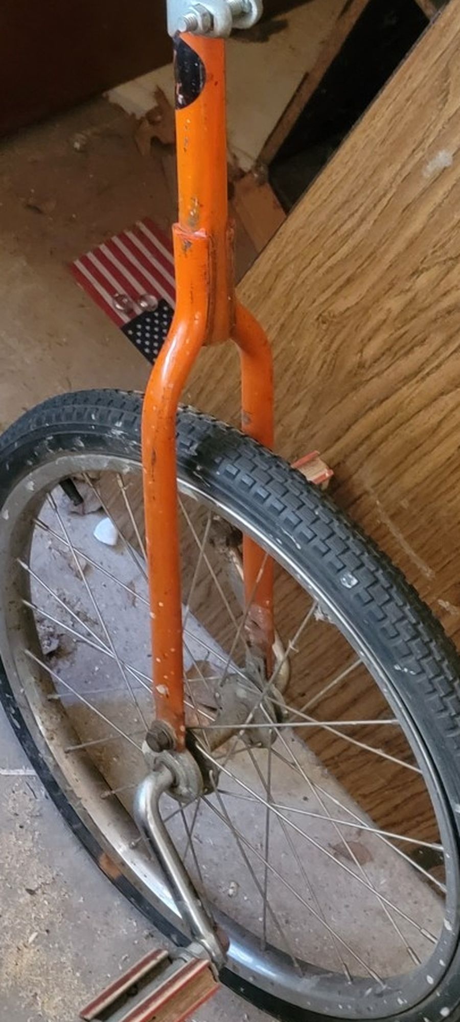 Unicycle.  Needs A New Tire