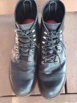 Men Redwing Iron Ranger Boots Cap Toe model # 8114 Size 10