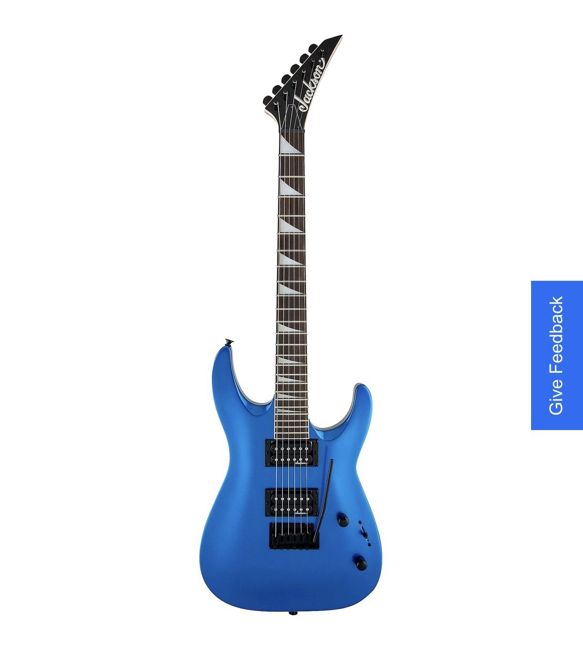 Jackson Dinky JS22 DKA Arch Top Electric Guitar Metallic Blue