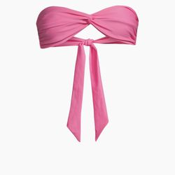 Pink Florence bandeau bikini top