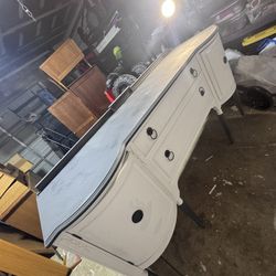 Antique Table Buffet Or Desk 