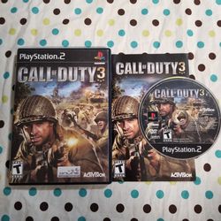 Call of Duty 3 For Playstation 2 / PS2
