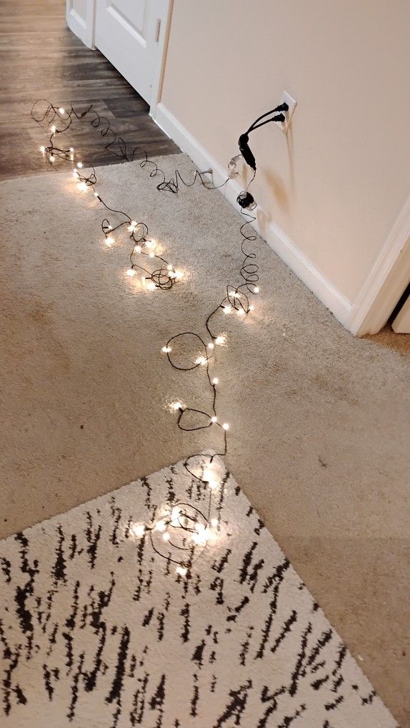 LED string light with 44 lights, outdoor black, IKEA LEDLJUS