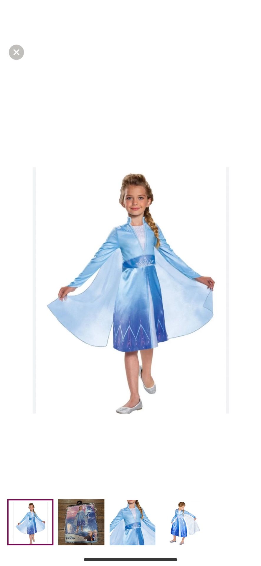 Disney Princess Elsa Halloween costume Dress size small