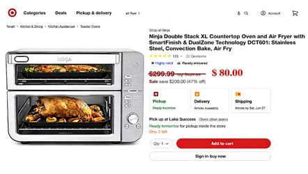New Ninja Double Stack XL Air Fryer