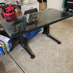 Adjustable Desk With Glass Top 