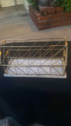 Golden wire and marble Mail holder