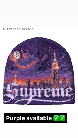 Supreme FW26’ week 7 Cityscape Beanie Purple