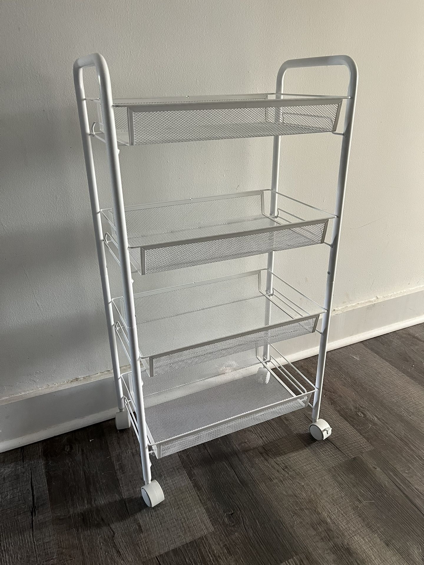 Metal Rolling Cart With Shelves