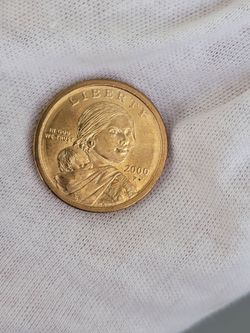 2001 D SACAGAWEA One Dollar US Liberty Native American Uncirculated Eagle Coin