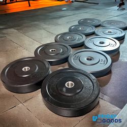 Brand New 260 Lb Olympic Bumper Plates Set, ,CrossFit,  Home Gym Equipment