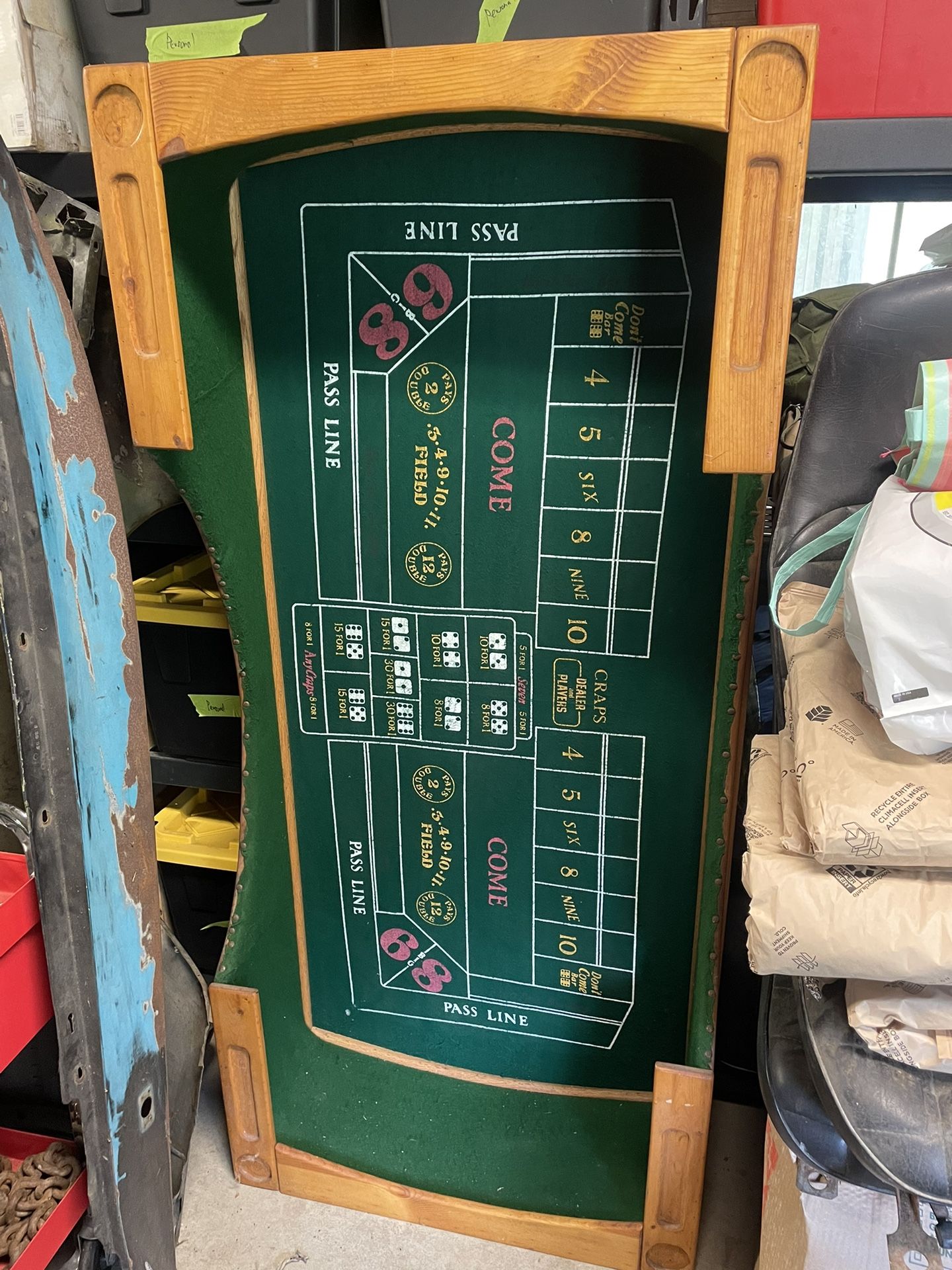 Table Top Craps Table