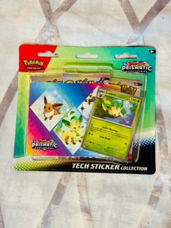 Pokemon Prismatic Evolutions Tech Sticker Collection
