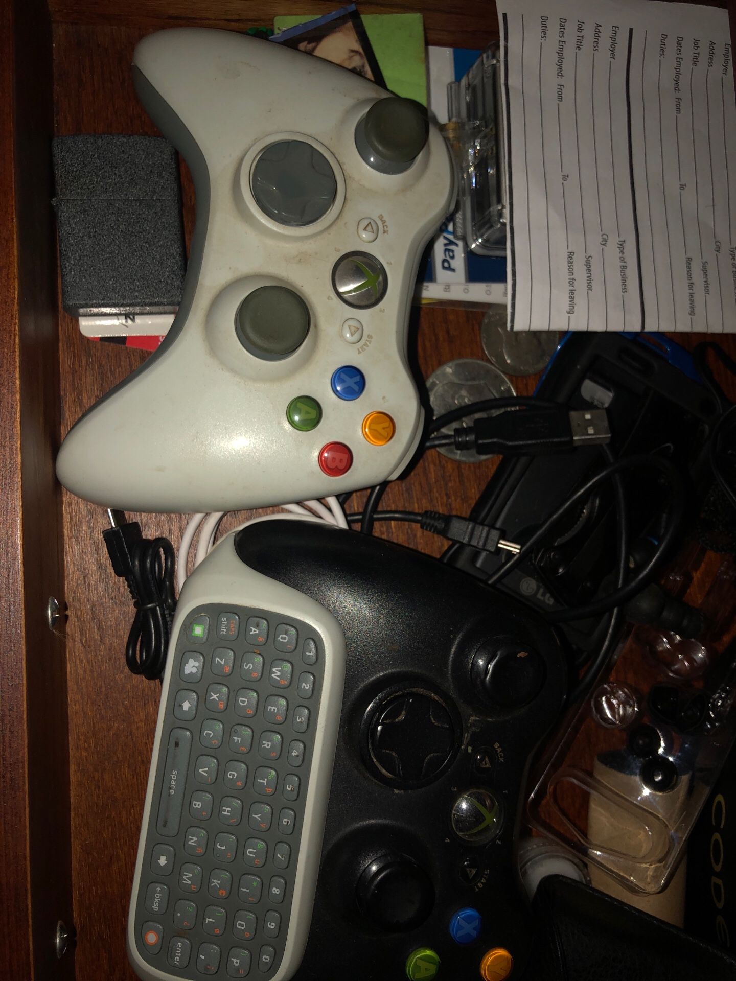 Xbox360 controllers with chat pad