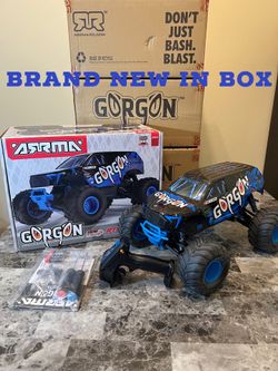 1/10 GORGON 2WD RTR Brushed Monster Truck, Blue
