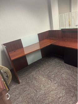 Beautiful office reception desk