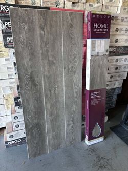 Home Decorators Lake Annette Oak 12 MIL x 7 in. W x 48 in. L Click Lock Waterproof Plank Flooring