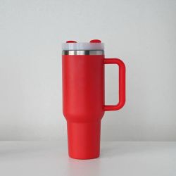40oz Insulated Tumbler Set With Handle And lid Red, mint Green And Purple