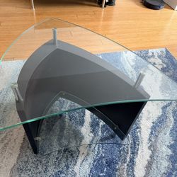 Modern Glass Top Coffee Table - Like New