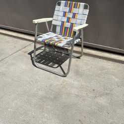 Aluminum Folding Chair Vintage 