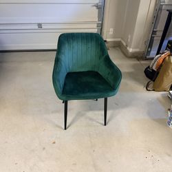Emerald Green Velvet DESK Chair 