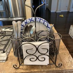 Metal Utensil Holder 