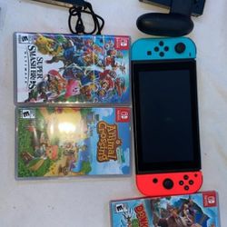 Nintendo Switch With Super Smash Bros 