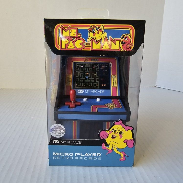 Ms. Pac-Man Micro Player Retro Arcade NEW