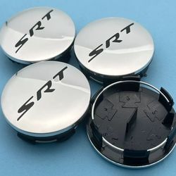 4 New Hellcat SRT *OR* SRT Rim Center Caps.  Door Projector Lights And Emblems Available.  SHIPPING AVAILABLE