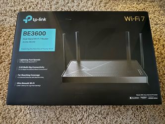 TP-Link Archer BE230 Dual-Band Wi-Fi 7 Router in black