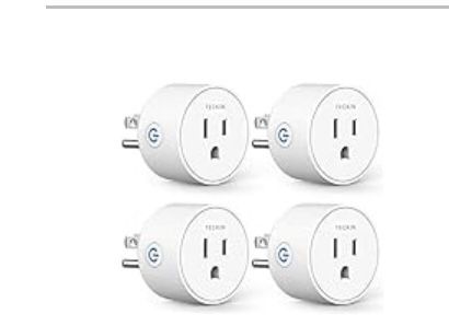 TECKIN Smart Plug SP10 (4 Pack) Alexa Google Assistant for Voice, Teckin Mini Smart Outlet Wi-Fi Socket with Timer Function, No Hub Required,
