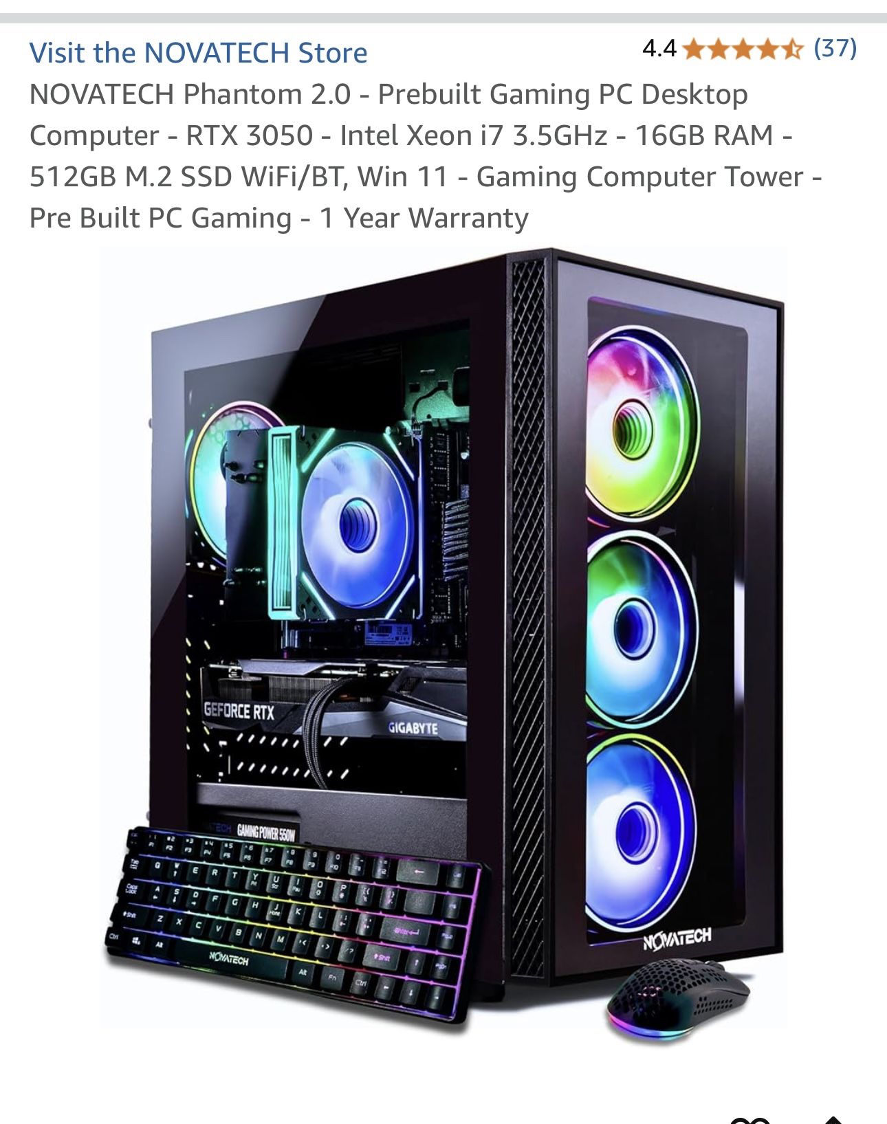 NovaTech phantom 2.0 Gaming PC