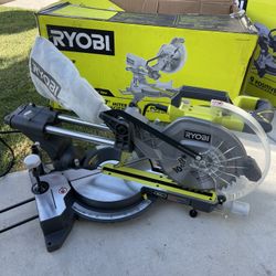 RYOBI 15 Amp 10 in. Corded Sliding Compound Miter Saw with LED Cutline Indicator