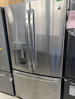 GE French door in stainless steel