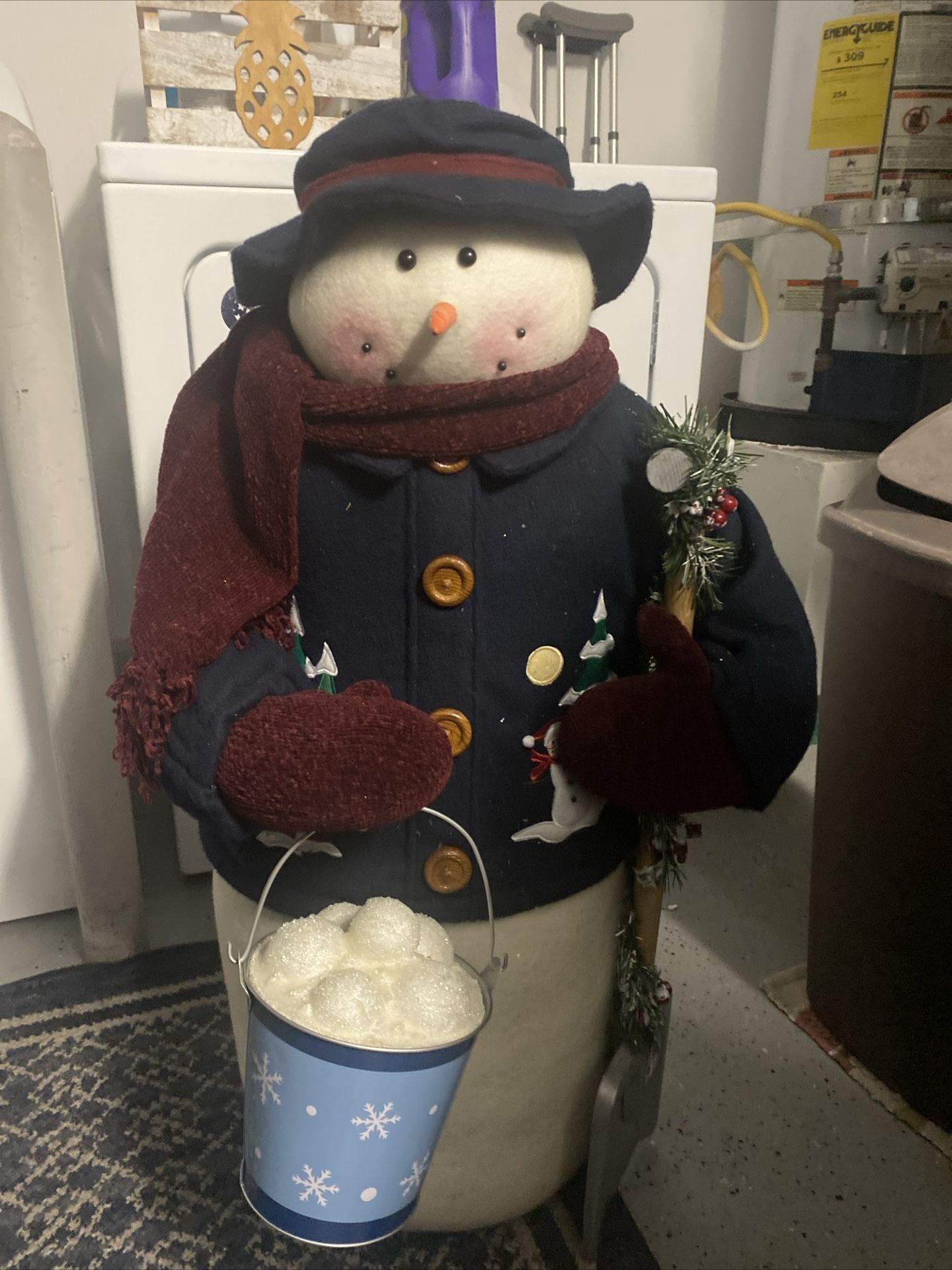 3 Ft tall plush kirkland snowman