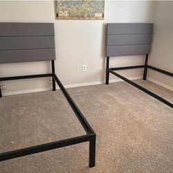 Pending-Free Twin Bed Frames With Headboards