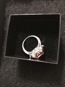 Pink topaz Sterling Silver Ring