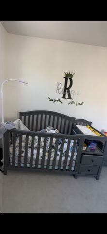 Crib with Changing Table and Storage Drawers