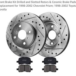 Chevy Prizm Front Rotors & Brake Pads 98-2002