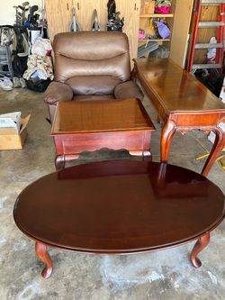 5pcs table and recliner
