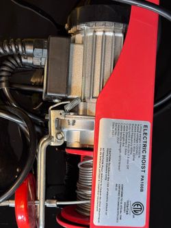 overhead electrical cable hoist