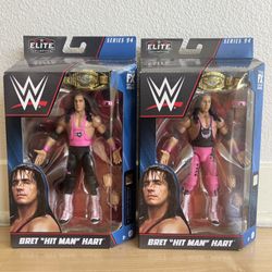 WWE ELITE BRET HART ACTION FIGURE SERIES 94 CHASE & REGULAR 