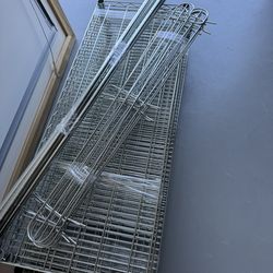 48” wide, 6 shelves storage rack with wheels