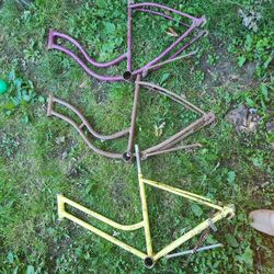 Three Old schwinn Bike Frames 